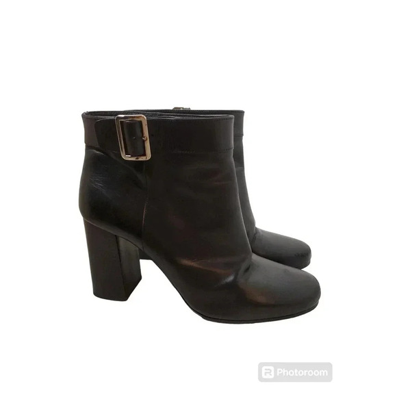PRADA Black Ankle Boot Size 39.5 - Picture 1 of 10